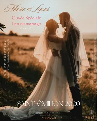 Étiquette personnalisée — Mariage