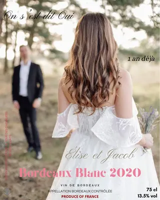 Étiquette personnalisée — Mariage